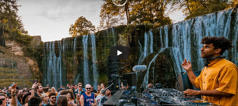Jamie Jones at Pliva Waterfalls in Jajce, Bosnia-Herzegovina