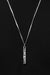 Stripped Bar Pendant in Silver - Stripped Bar Pendant in Silver