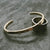Hammered Brass Cuff (Polished) - Small Large