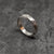 Faces Stacker Ring in Oxidized Silver - 5 5.5 6 6.5 7 7.5 8 8.5 9 9.5 10 10.5 11 11.5 12 12.5 13 13.5 14