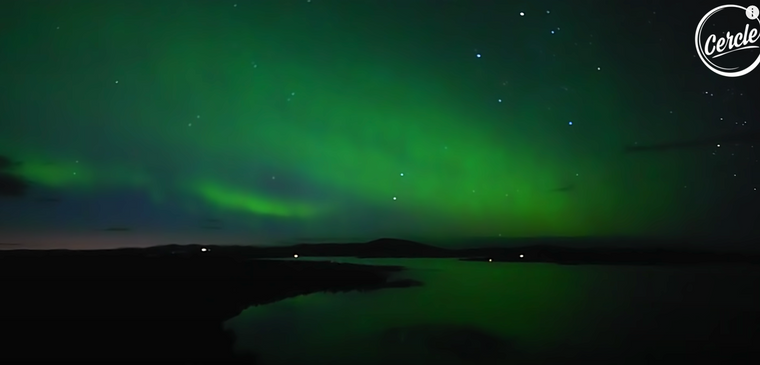 Sofiane Pamart under the Northern Lights