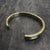 Threaded Cuff in Antiqued Brass - Small Large