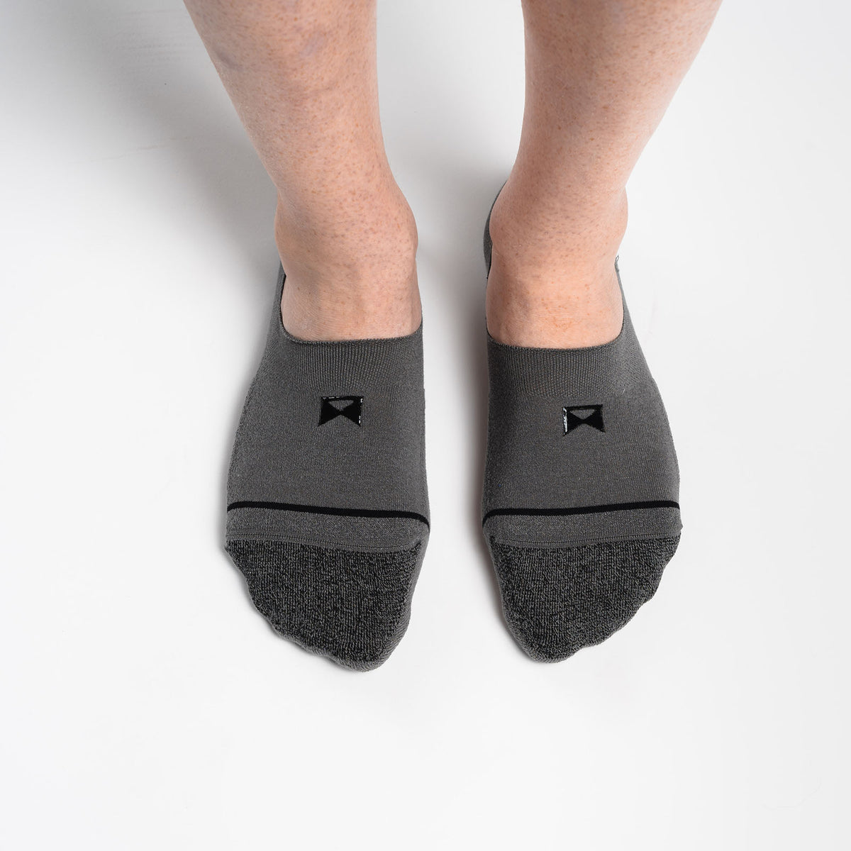 Titan Sock Pack - No Show / 6 Pack / Grey No Show / 12 Pack / Grey No Show / 3 Pack / Grey