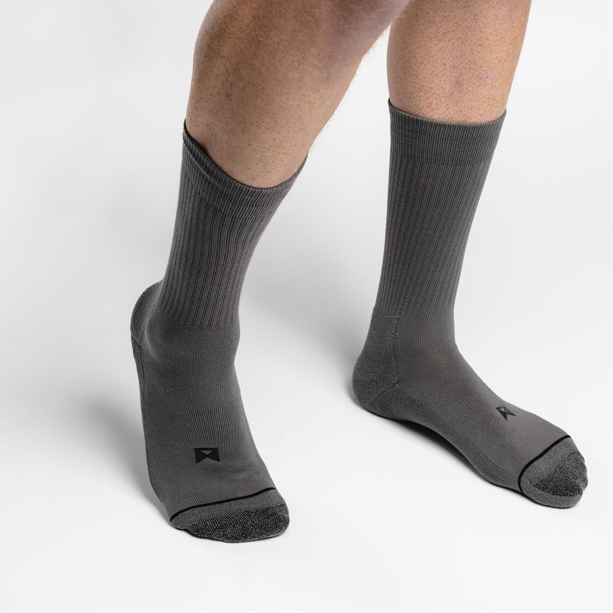 Titan Sock Pack -  Crew / 3 Pack / Grey Crew / 6 Pack / Grey Crew / 12 Pack / Grey